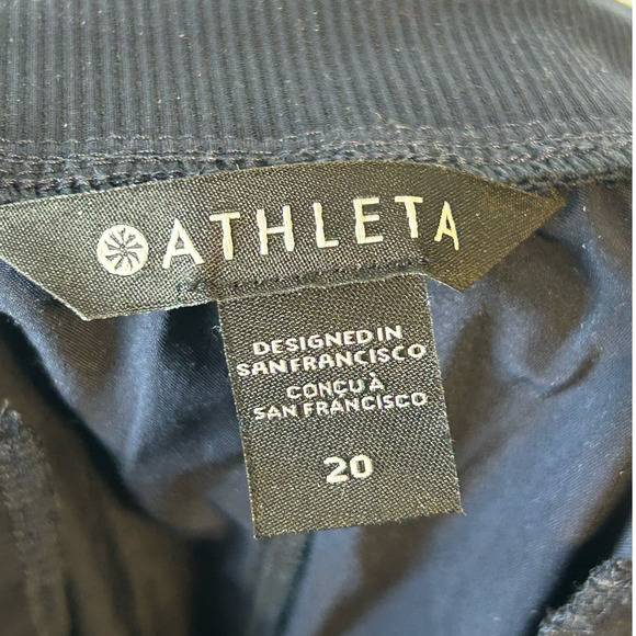 Athleta Brooklyn‎ Mid-Rise Ankle Pants Tapered Leg Slim Fit Blue Plus Size 20 - Picture 5 of 6